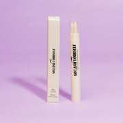 Close up product shot of a makeup remover pen. Micellar water is gentle to remove eye makeup and lash glue.